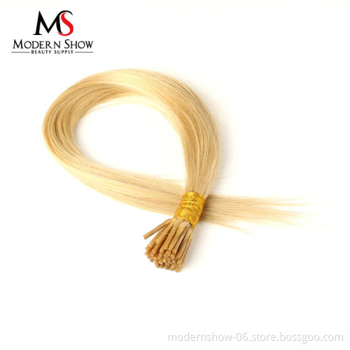 Wholesale 3c 7a hair any colored I tip human hair extension